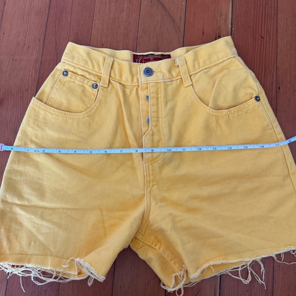 Vintage 80’s Yellow Bonjour Shorts - Picture 7 of 7